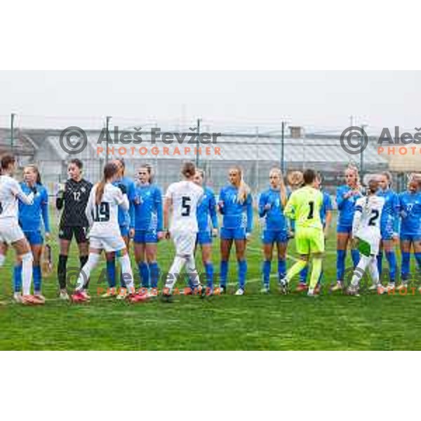 action during Women’s U-17 UEFA football match between Slovenia and Iceland in Catez ob Savi, Slovenia on November 11, 2025
