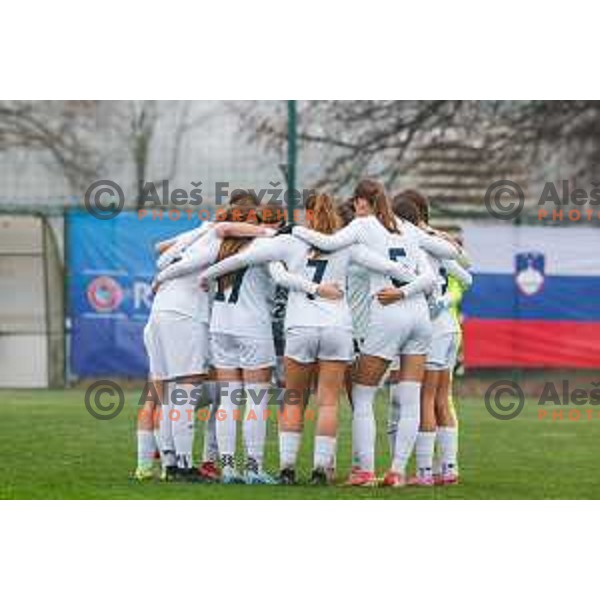 action during Women’s U-17 UEFA football match between Slovenia and Iceland in Catez ob Savi, Slovenia on November 11, 2025