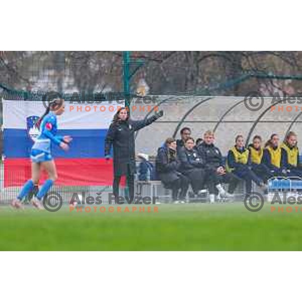 action during Women’s U-17 UEFA football match between Slovenia and Iceland in Catez ob Savi, Slovenia on November 11, 2025