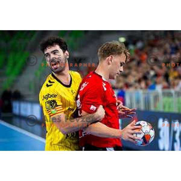 Sergi Franco I Miro of Fraikin BM. Granollers in action during EHF Men’s European League 2025/2026 handball match between RD LL Grosist Slovan (SLO) and Fraikin BM. Granollers (ESP) in Stozice, Ljubljana, Slovenia on November 11, 2025. Photo: Filip Barbalic