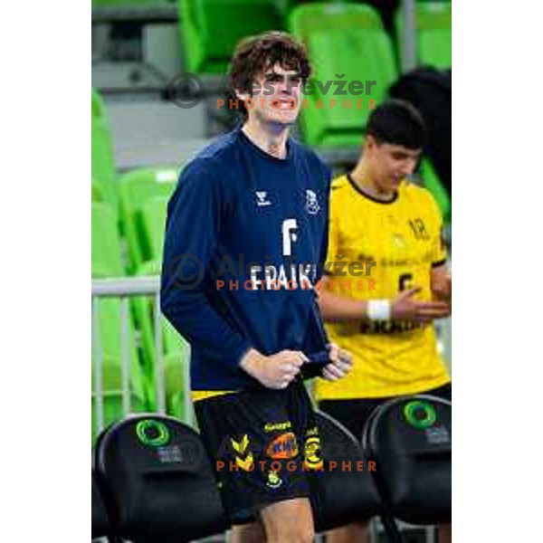 Pablo Guijarro Moreno of Fraikin BM. Granollers in action during EHF Men’s European League 2025/2026 handball match between RD LL Grosist Slovan (SLO) and Fraikin BM. Granollers (ESP) in Stozice, Ljubljana, Slovenia on November 11, 2025. Photo: Filip Barbalic