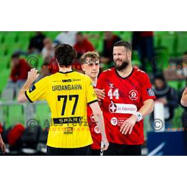 Ilija Brozovic of RD LL Grosist Slovan in action during EHF Men’s European League 2025/2026 handball match between RD LL Grosist Slovan (SLO) and Fraikin BM. Granollers (ESP) in Stozice, Ljubljana, Slovenia on November 11, 2025. Photo: Filip Barbalic