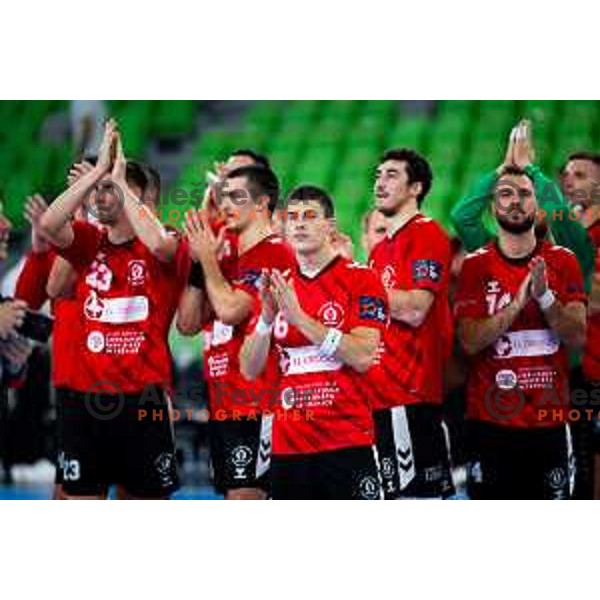 Rok Grabner of RD LL Grosist Slovan after EHF Men’s European League 2025/2026 handball match between RD LL Grosist Slovan (SLO) and Fraikin BM. Granollers (ESP) in Stozice, Ljubljana, Slovenia on November 11, 2025. Photo: Filip Barbalic