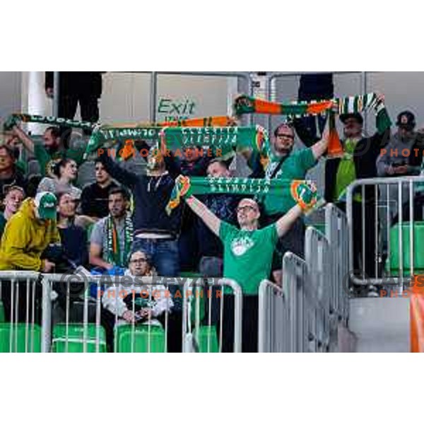 of Cedevita Olimpija during BKT EuroCup 2025-2026 basketball match between Cedevita Olimpija (SLO) and Reyer Venezia (ITA) in SRC Stozice, Ljubljana, Slovenia on November 12, 2025