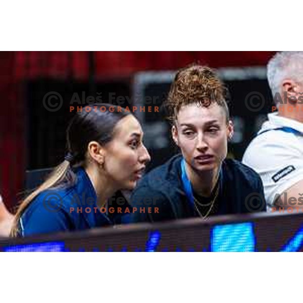 Jessica Shepard of Slovenia during FIBA Women\'s EuroBasket Qualifiers basketball match between Slovenia and Latvia in Kodeljevo Hall, Ljubljana, Slovenia on November 12, 2025. Photo: Filip Barbalic