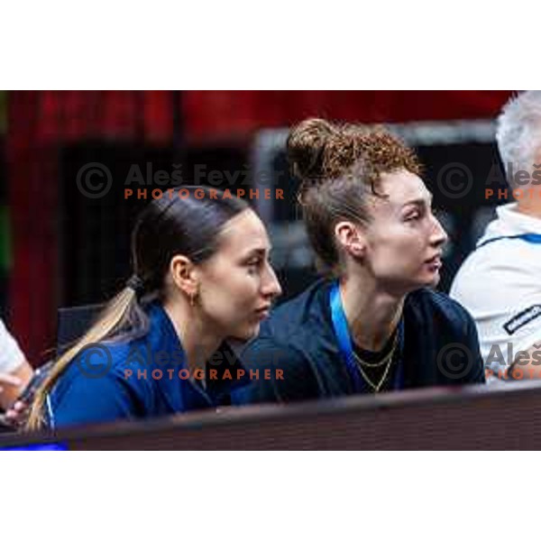 Jessica Shepard of Slovenia during FIBA Women\'s EuroBasket Qualifiers basketball match between Slovenia and Latvia in Kodeljevo Hall, Ljubljana, Slovenia on November 12, 2025. Photo: Filip Barbalic