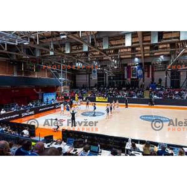Kodeljevo Hall during FIBA Women\'s EuroBasket Qualifiers basketball match between Slovenia and Latvia in Kodeljevo Hall, Ljubljana, Slovenia on November 12, 2025. Photo: Filip Barbalic