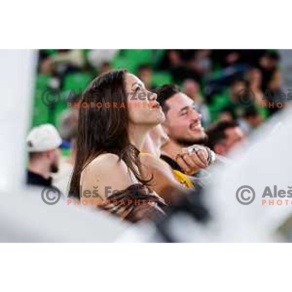 of Cedevita Olimpija during BKT EuroCup 2025-2026 basketball match between Cedevita Olimpija (SLO) and Reyer Venezia (ITA) in SRC Stozice, Ljubljana, Slovenia on November 12, 2025