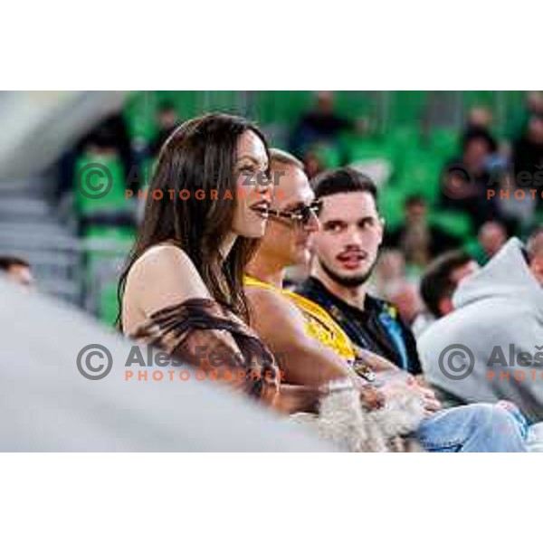 of Cedevita Olimpija during BKT EuroCup 2025-2026 basketball match between Cedevita Olimpija (SLO) and Reyer Venezia (ITA) in SRC Stozice, Ljubljana, Slovenia on November 12, 2025