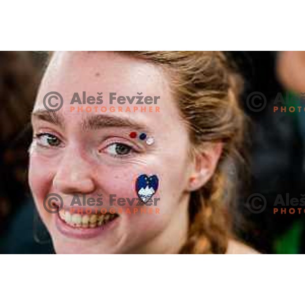 of Cedevita Olimpija during BKT EuroCup 2025-2026 basketball match between Cedevita Olimpija (SLO) and Reyer Venezia (ITA) in SRC Stozice, Ljubljana, Slovenia on November 12, 2025