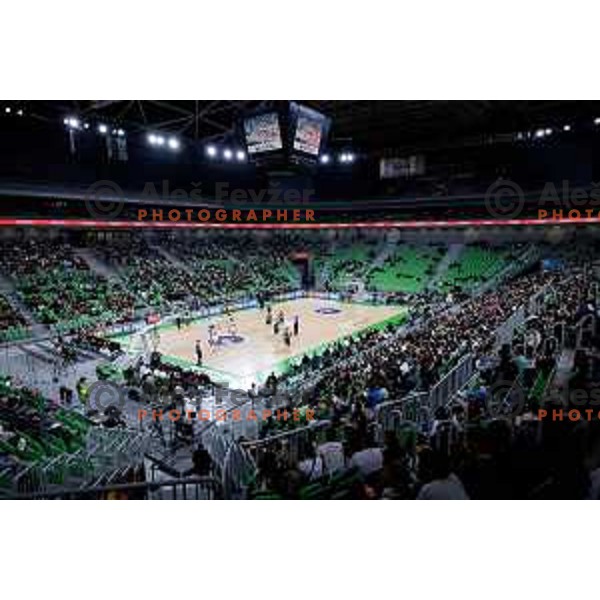 of Cedevita Olimpija during BKT EuroCup 2025-2026 basketball match between Cedevita Olimpija (SLO) and Reyer Venezia (ITA) in SRC Stozice, Ljubljana, Slovenia on November 12, 2025