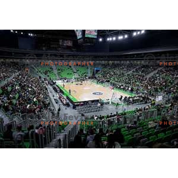 of Cedevita Olimpija during BKT EuroCup 2025-2026 basketball match between Cedevita Olimpija (SLO) and Reyer Venezia (ITA) in SRC Stozice, Ljubljana, Slovenia on November 12, 2025