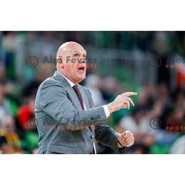 of Cedevita Olimpija during BKT EuroCup 2025-2026 basketball match between Cedevita Olimpija (SLO) and Reyer Venezia (ITA) in SRC Stozice, Ljubljana, Slovenia on November 12, 2025