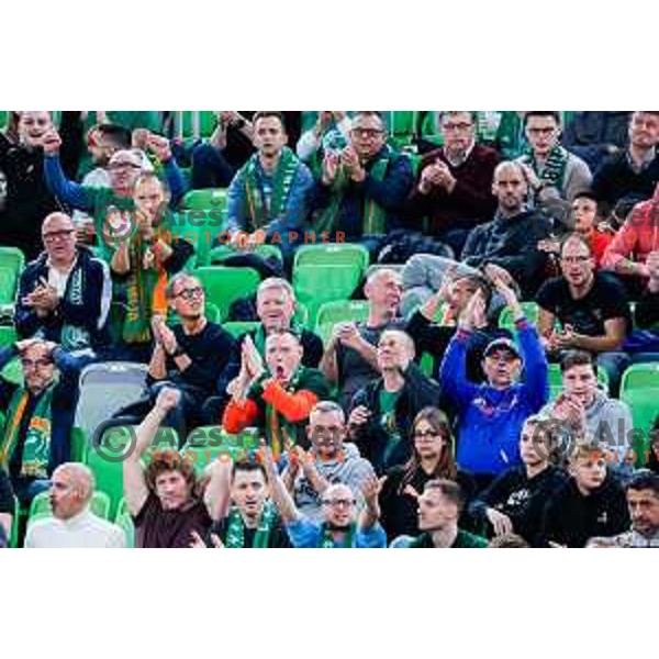 of Cedevita Olimpija during BKT EuroCup 2025-2026 basketball match between Cedevita Olimpija (SLO) and Reyer Venezia (ITA) in SRC Stozice, Ljubljana, Slovenia on November 12, 2025