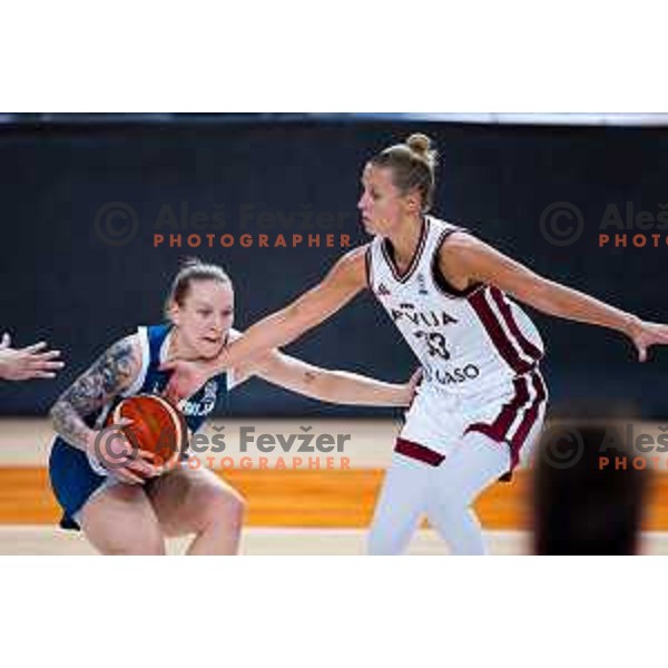 Lea Debeljak of Slovenia in action during FIBA Women\'s EuroBasket Qualifiers basketball match between Slovenia and Latvia in Kodeljevo Hall, Ljubljana, Slovenia on November 12, 2025. Photo: Filip Barbalic
