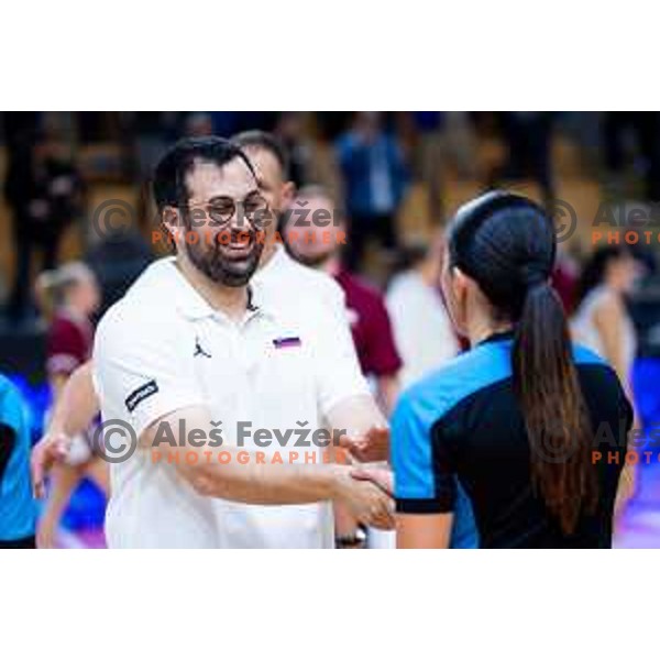Assistant coach of Slovenia, Gianmarco Di Matteo after FIBA Women\'s EuroBasket Qualifiers basketball match between Slovenia and Latvia in Kodeljevo Hall, Ljubljana, Slovenia on November 12, 2025. Photo: Filip Barbalic