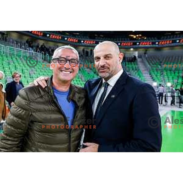 of Cedevita Olimpija during BKT EuroCup 2025-2026 basketball match between Cedevita Olimpija (SLO) and Reyer Venezia (ITA) in SRC Stozice, Ljubljana, Slovenia on November 12, 2025