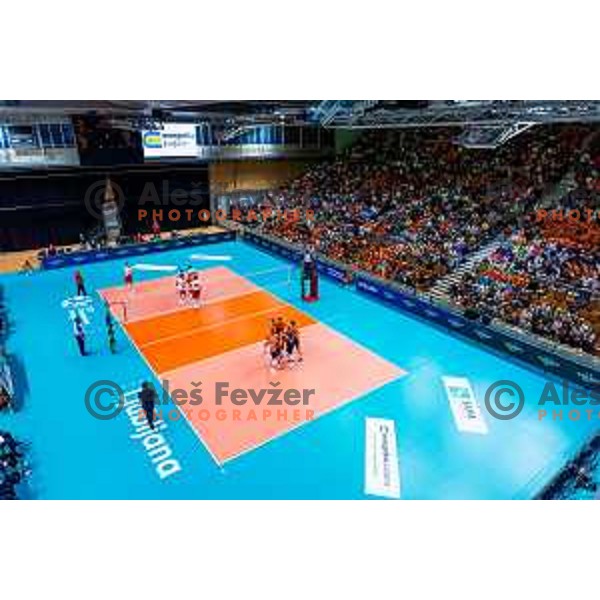 Hala Tivoli during CEV Men\'s Champions League 2026 Early Stage volleyball match between ACH Volley (SLO) and Dinamo Bucuresti (ROM) in Tivoli Hall, Ljubljana, Slovenia on November 13, 2025. Photo: Filip Barbalic