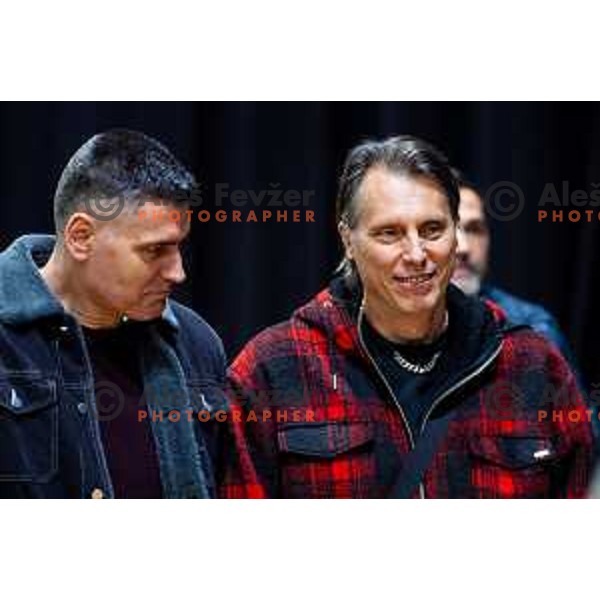 Former Slovenian national team coach, Gheorghe Cretu during CEV Men\'s Champions League 2026 Early Stage volleyball match between ACH Volley (SLO) and Dinamo Bucuresti (ROM) in Tivoli Hall, Ljubljana, Slovenia on November 13, 2025. Photo: Filip Barbalic