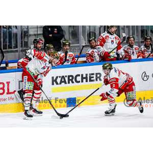 of SZ Olimpija in action during IceHL 2025/2026 ice-hockey match between SZ Olimpija and Sudtirol Alperia in Tivoli Hall, Ljubljana, Slovenia on November 14, 2025