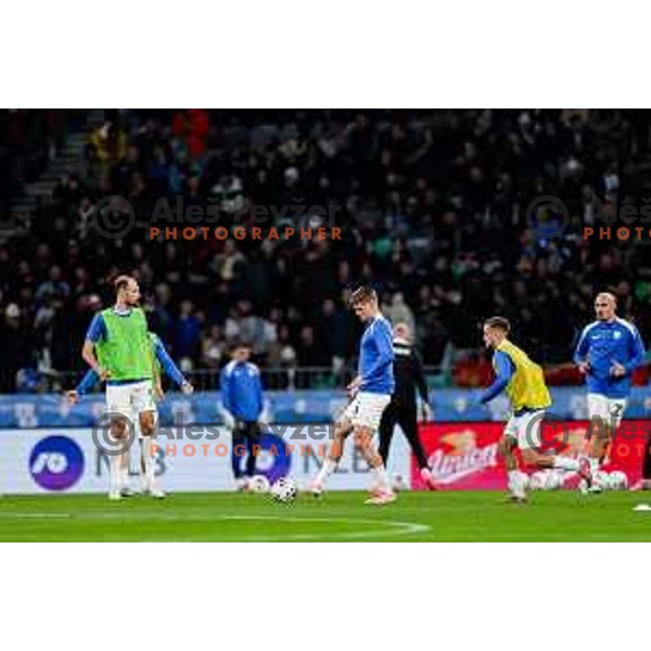 Jaka Bijol in action during FIFA World Cup 2026 European Qualifiers match between Slovenia and Kosovo in SRC Stozice, Ljubljana, Slovenia on Noivember 15, 2025