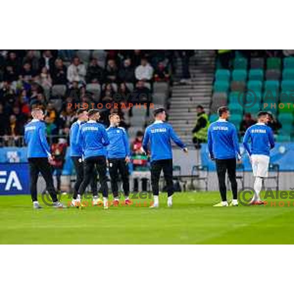 in action during FIFA World Cup 2026 European Qualifiers match between Slovenia and Kosovo in SRC Stozice, Ljubljana, Slovenia on Noivember 15, 2025