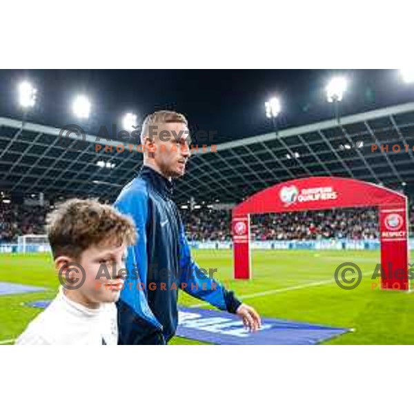 Zan Karnicnik in action during FIFA World Cup 2026 European Qualifiers match between Slovenia and Kosovo in SRC Stozice, Ljubljana, Slovenia on Noivember 15, 2025