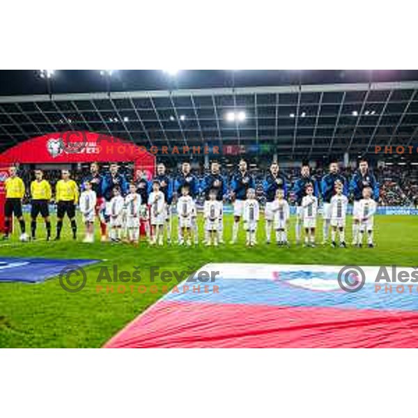 in action during FIFA World Cup 2026 European Qualifiers match between Slovenia and Kosovo in SRC Stozice, Ljubljana, Slovenia on Noivember 15, 2025