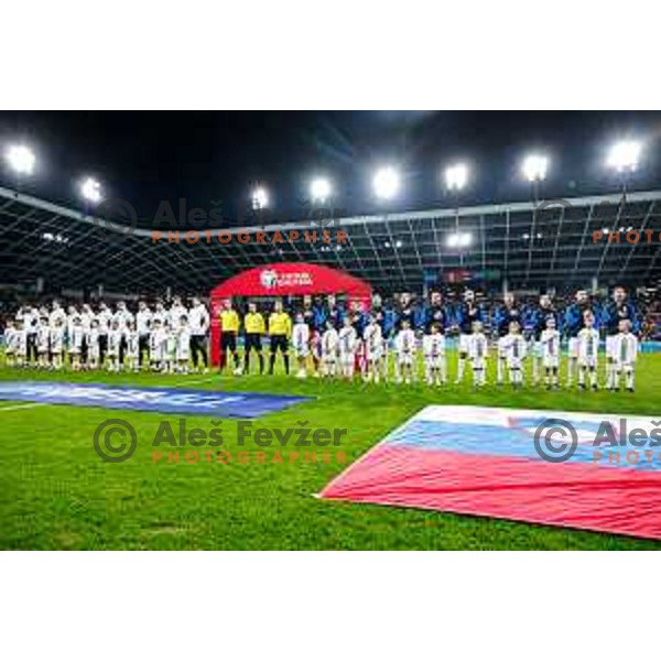 in action during FIFA World Cup 2026 European Qualifiers match between Slovenia and Kosovo in SRC Stozice, Ljubljana, Slovenia on Noivember 15, 2025