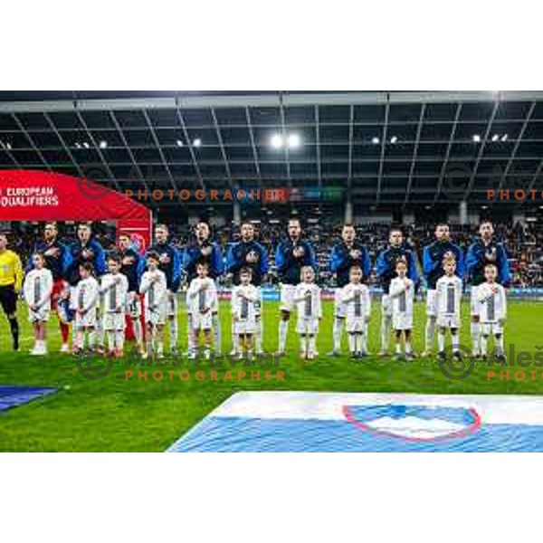in action during FIFA World Cup 2026 European Qualifiers match between Slovenia and Kosovo in SRC Stozice, Ljubljana, Slovenia on Noivember 15, 2025