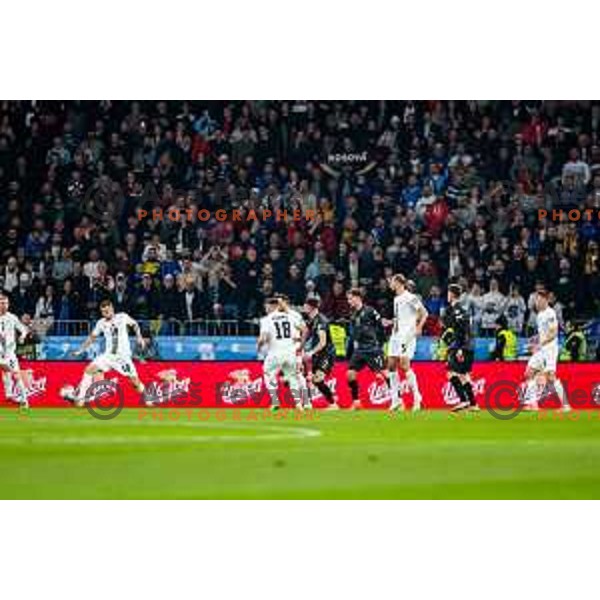 in action during FIFA World Cup 2026 European Qualifiers match between Slovenia and Kosovo in SRC Stozice, Ljubljana, Slovenia on Noivember 15, 2025