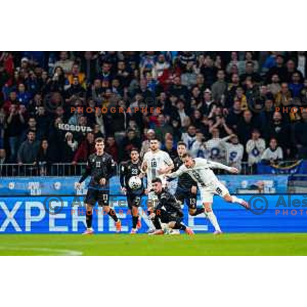 Tomi Horvat in action during FIFA World Cup 2026 European Qualifiers match between Slovenia and Kosovo in SRC Stozice, Ljubljana, Slovenia on November 15, 2025