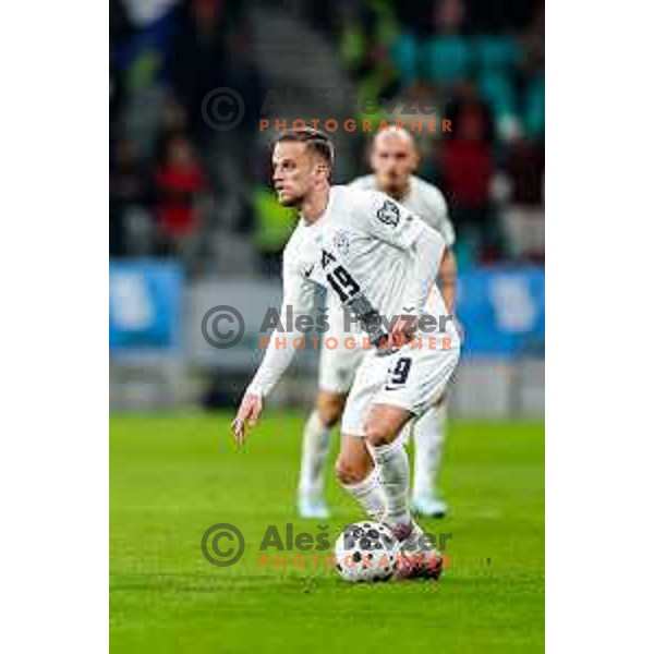 Tomi Horvat in action during FIFA World Cup 2026 European Qualifiers match between Slovenia and Kosovo in SRC Stozice, Ljubljana, Slovenia on November 15, 2025