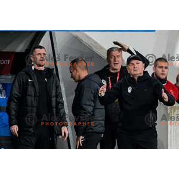 Matjaz kek, head coach of Slovenia during FIFA World Cup 2026 European Qualifiers match between Slovenia and Kosovo in SRC Stozice, Ljubljana, Slovenia on Noivember 15, 2025