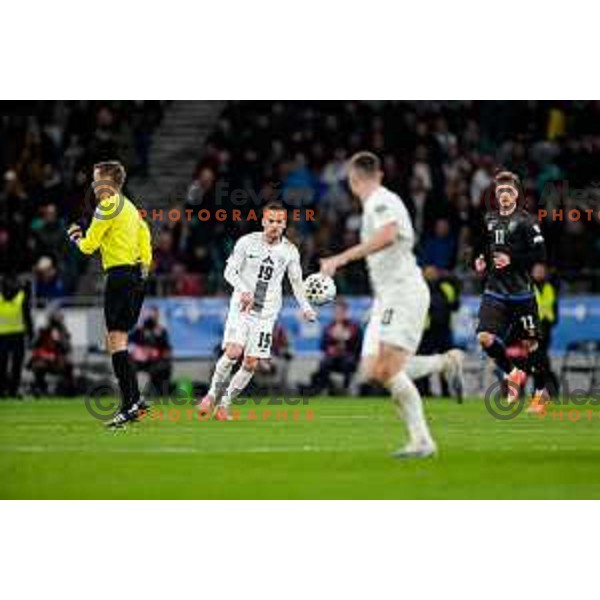 Tomi Horvat in action during FIFA World Cup 2026 European Qualifiers match between Slovenia and Kosovo in SRC Stozice, Ljubljana, Slovenia on November 15, 2025