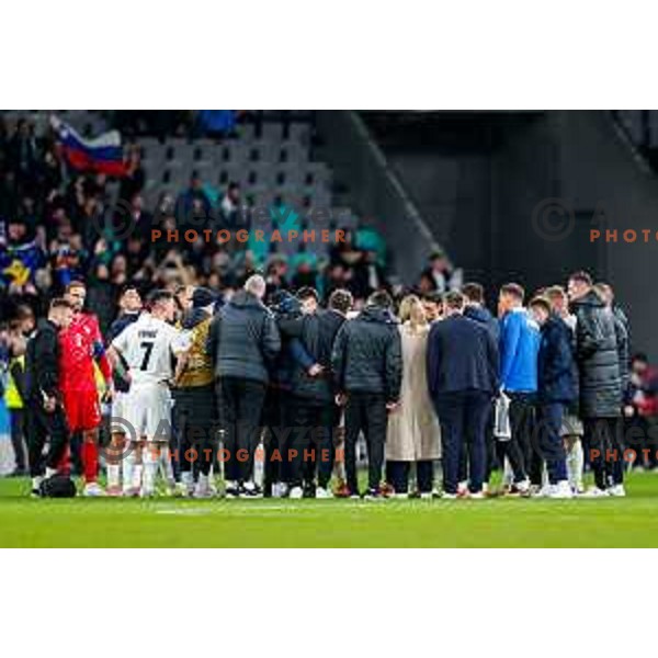in action during FIFA World Cup 2026 European Qualifiers match between Slovenia and Kosovo in SRC Stozice, Ljubljana, Slovenia on Noivember 15, 2025