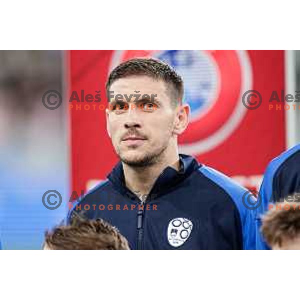 Erik Janza during FIFA World Cup 2026 European Qualifiers match between Slovenia and Kosovo in SRC Stozice, Ljubljana, Slovenia on November 15, 2025
