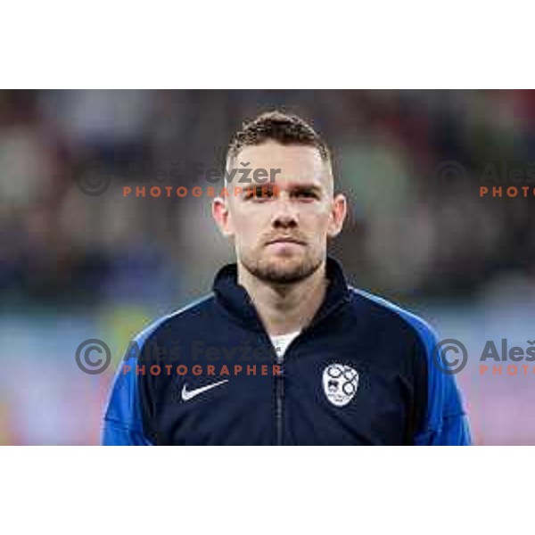 Timi Max Elsnik in action during FIFA World Cup 2026 European Qualifiers match between Slovenia and Kosovo in SRC Stozice, Ljubljana, Slovenia on November 15, 2025