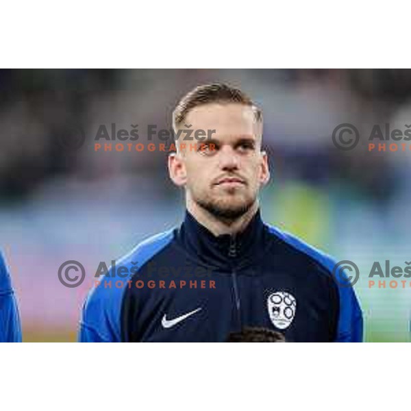 Tomi Horvat in action during FIFA World Cup 2026 European Qualifiers match between Slovenia and Kosovo in SRC Stozice, Ljubljana, Slovenia on November 15, 2025