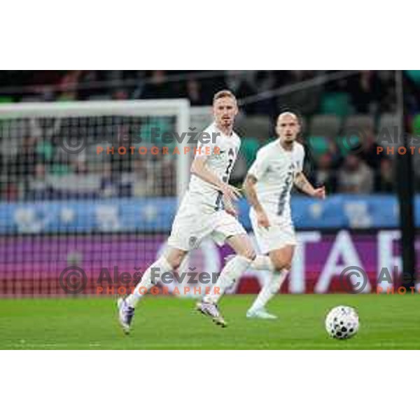Zan Karnicnik in action during FIFA World Cup 2026 European Qualifiers match between Slovenia and Kosovo in SRC Stozice, Ljubljana, Slovenia on Noivember 15, 2025