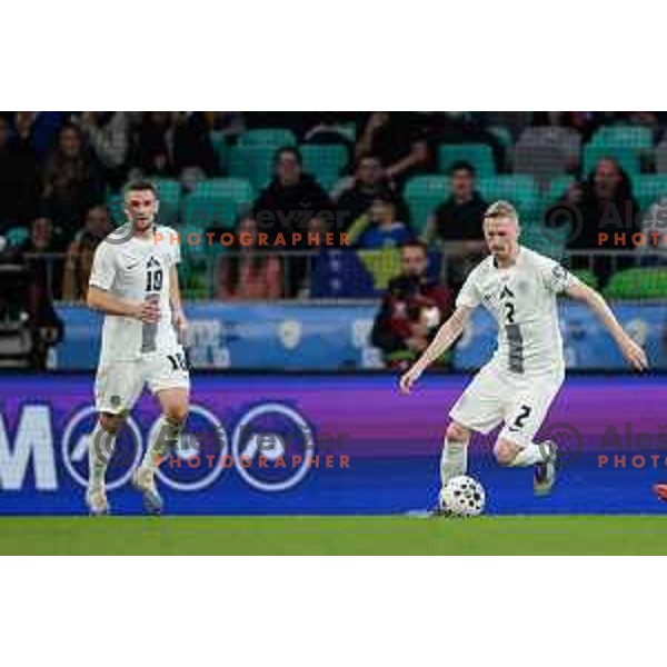 Zan Karnicnik in action during FIFA World Cup 2026 European Qualifiers match between Slovenia and Kosovo in SRC Stozice, Ljubljana, Slovenia on Noivember 15, 2025