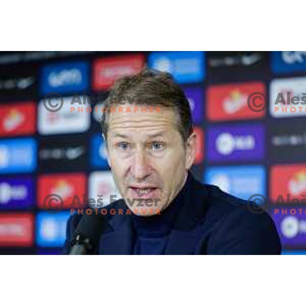 Franco Foda, head coach of Kosovo during FIFA World Cup 2026 European Qualifiers match between Slovenia and Kosovo in SRC Stozice, Ljubljana, Slovenia on Noivember 15, 2025