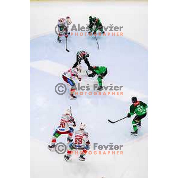 of SZ Olimpija in action during IceHL 2025/2026 ice-hockey match between SZ Olimpija and KAC in Tivoli Hall, Ljubljana, Slovenia on November 16, 2025