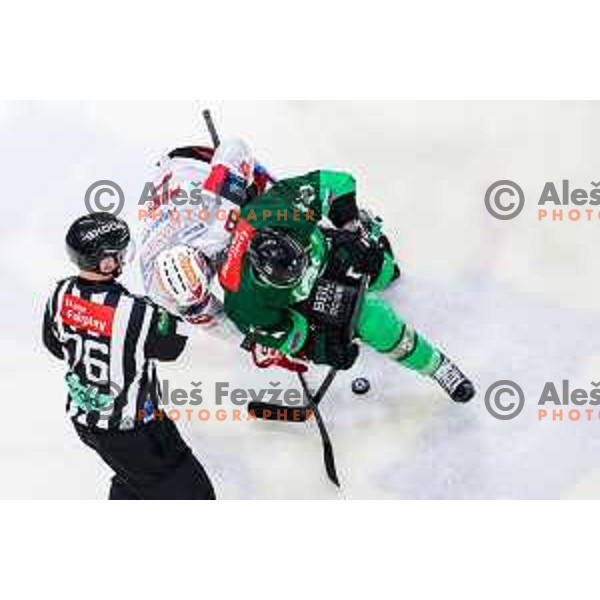 Jan Mursak of KAC in action during IceHL 2025/2026 ice-hockey match between SZ Olimpija and KAC in Tivoli Hall, Ljubljana, Slovenia on November 16, 2025