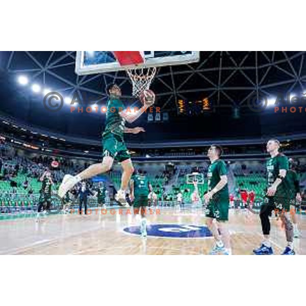 in action during AdmiralBet ABA League 2025/2026 basketball match between Cedevita Olimpija (SLO) and Crvena Zvezda (SRB) in SRC Stozice, Ljubljana, Slovenia on November 17, 2025.