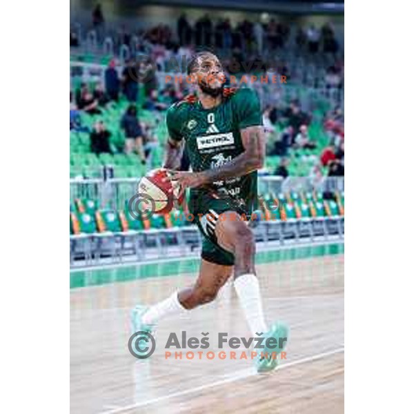 in action during AdmiralBet ABA League 2025/2026 basketball match between Cedevita Olimpija (SLO) and Crvena Zvezda (SRB) in SRC Stozice, Ljubljana, Slovenia on November 17, 2025.