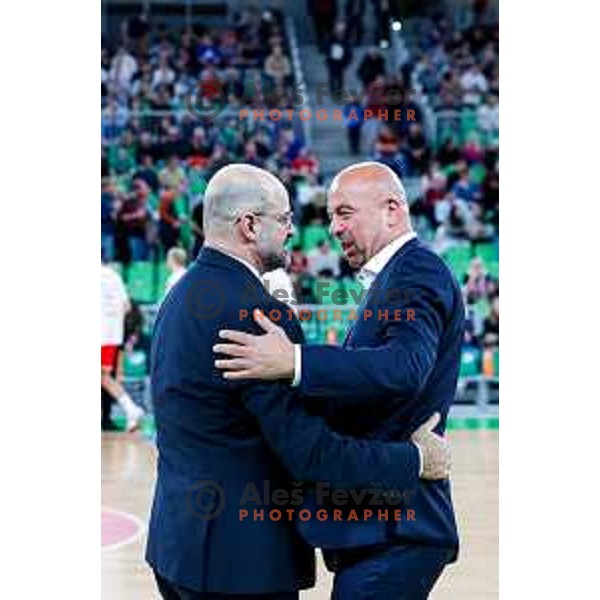 in action during AdmiralBet ABA League 2025/2026 basketball match between Cedevita Olimpija (SLO) and Crvena Zvezda (SRB) in SRC Stozice, Ljubljana, Slovenia on November 17, 2025.