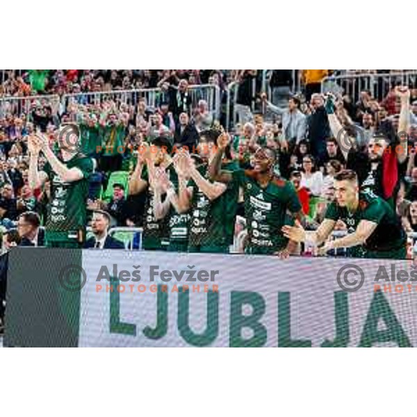 in action during AdmiralBet ABA League 2025/2026 basketball match between Cedevita Olimpija (SLO) and Crvena Zvezda (SRB) in SRC Stozice, Ljubljana, Slovenia on November 17, 2025.