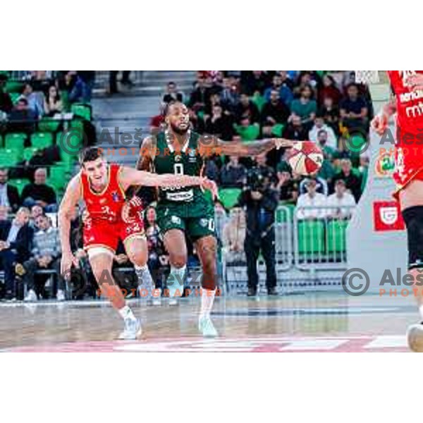 in action during AdmiralBet ABA League 2025/2026 basketball match between Cedevita Olimpija (SLO) and Crvena Zvezda (SRB) in SRC Stozice, Ljubljana, Slovenia on November 17, 2025.