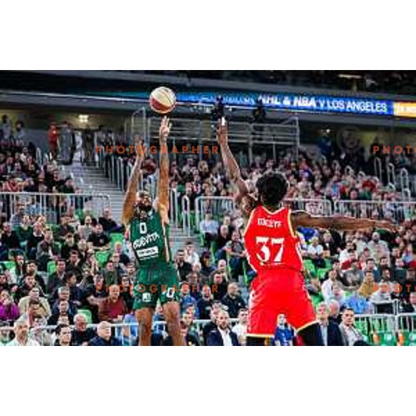 in action during AdmiralBet ABA League 2025/2026 basketball match between Cedevita Olimpija (SLO) and Crvena Zvezda (SRB) in SRC Stozice, Ljubljana, Slovenia on November 17, 2025.